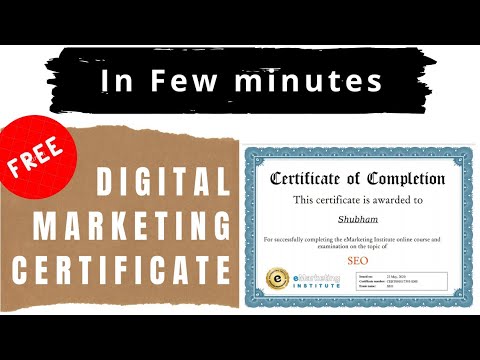 Get Free Certificate | Digital marketing 2021  | free online course | Best Digital Marketing Course