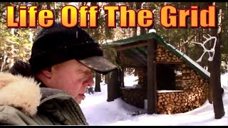 OUR OFF GRID LIFE.   Winter Storm Update with Random Scenes From Our Cabin Life.  Vlog 147 by OFF GRID HOMESTEADING With The Boss Of The Swamp 24,592 views 1 year ago 16 minutes