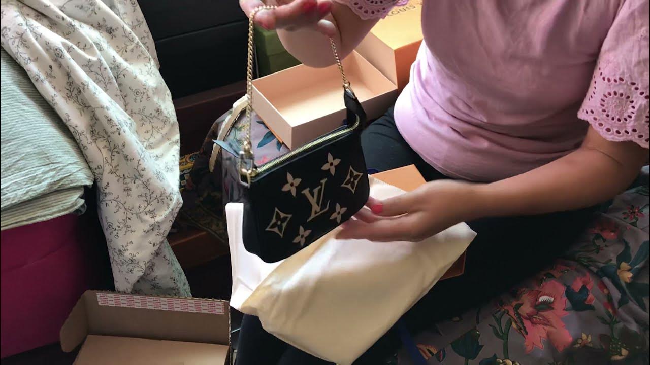 Louis Vuitton Unboxing “NEW MINI POCHETTE IN BICOLOR EMPREINTE