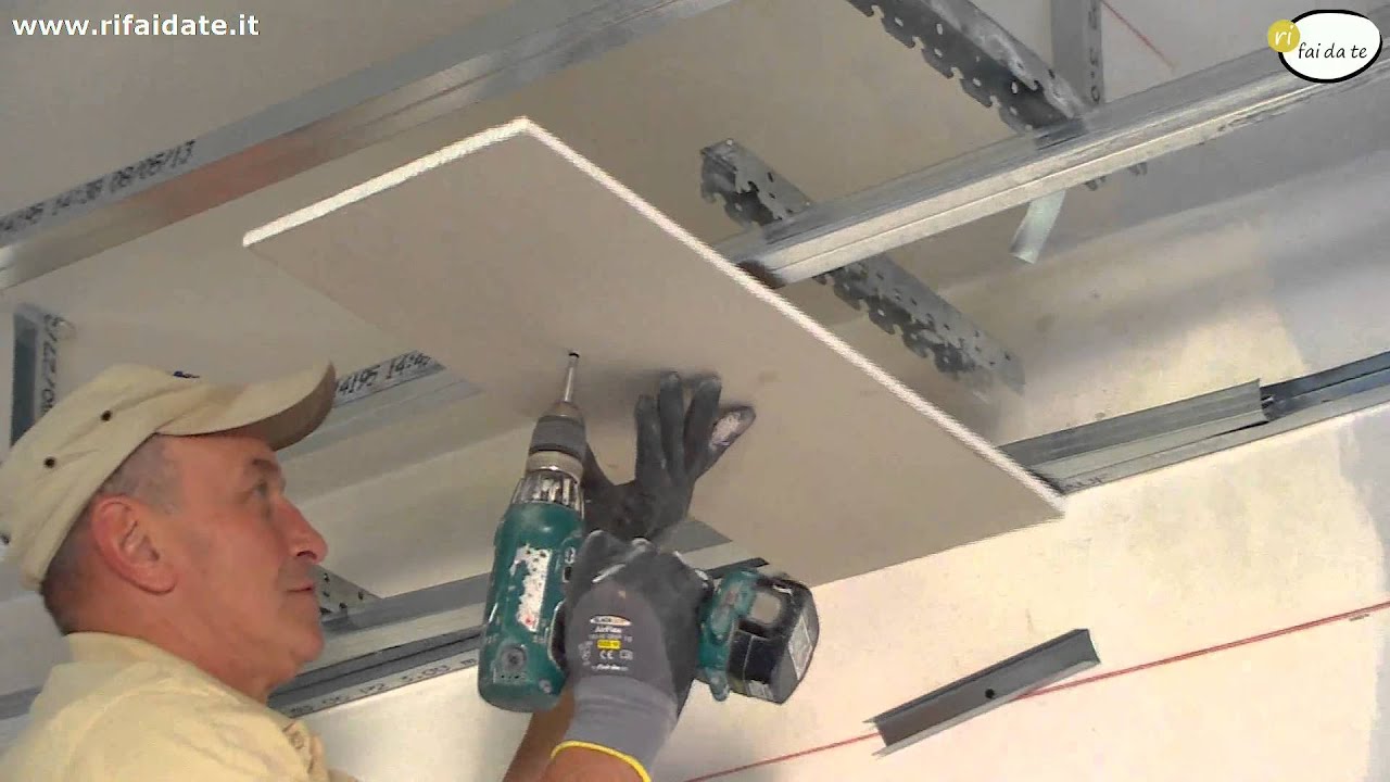 Lavori cartongesso posa dell'orditura metallica youtube