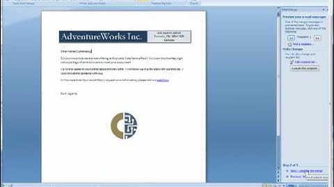 Microsoft Dynamics CRM Online - Mail Merge