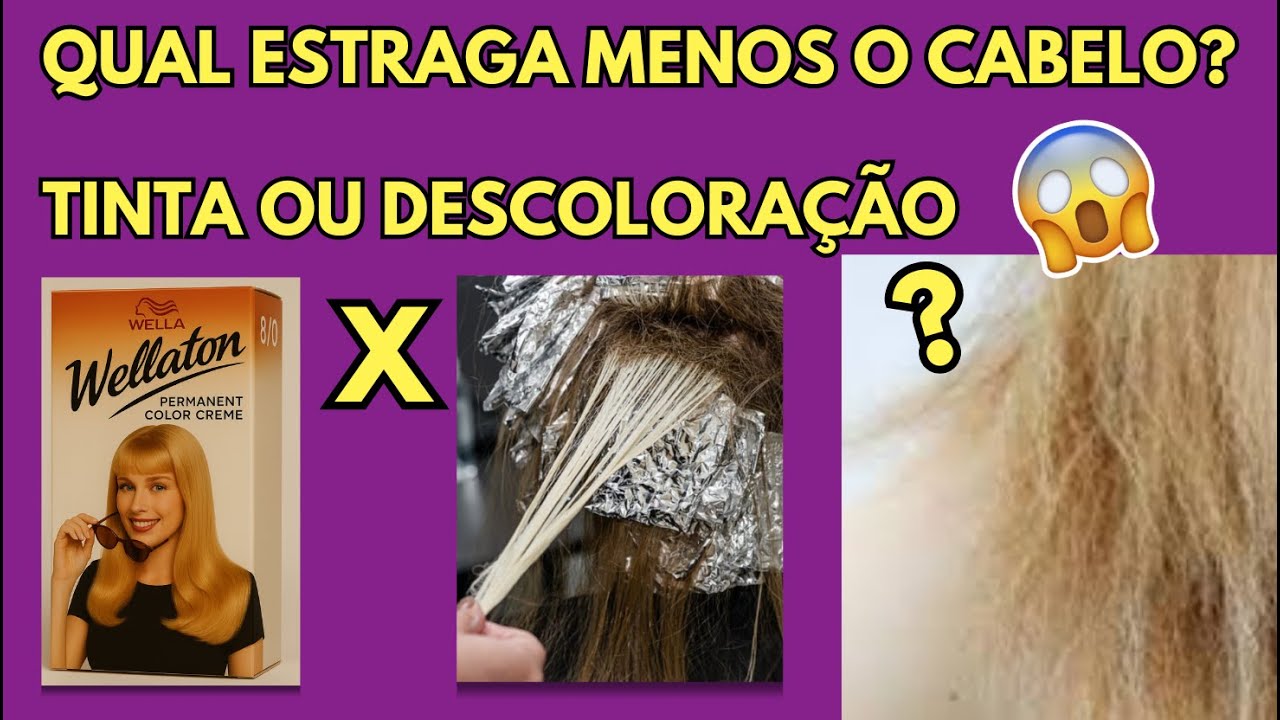 TINTURA X LUZES | QUAL ESTRAGA MAIS O CABELO? - YouTube