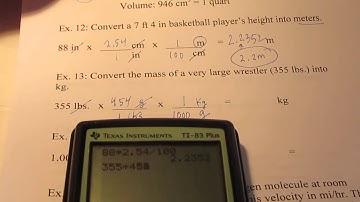 Measuring & Calculating: Part 7 (English to metric conversions)