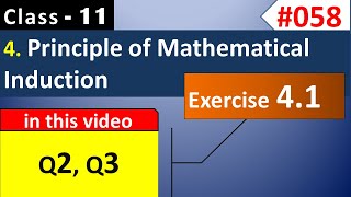 PMI Class 11th | Ex 4.1 Q2, Q3 | Principle of Mathematical Induction | Class 11 Maths Chapter 4