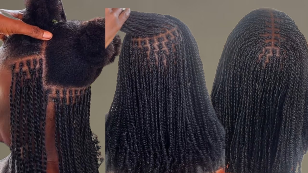 How to micro twist: synthetic hair  looks like Afro bulk hair 