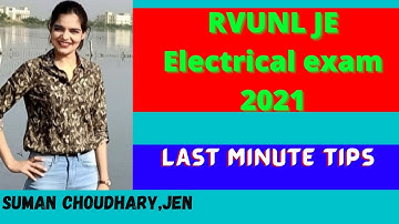 RVUNL JE Electrical exam 2021 | Things to remember