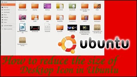 how to decrease the desktop icon size in ubuntu  new