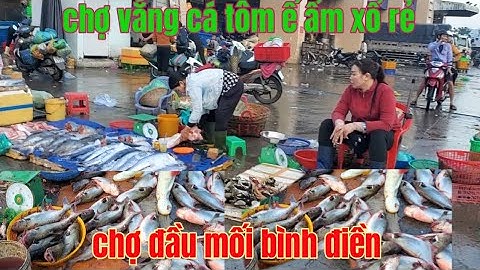 cá tôm ế ẩm đổ đống xổ rẻ bất ngờ chợ đầu mối bình điền