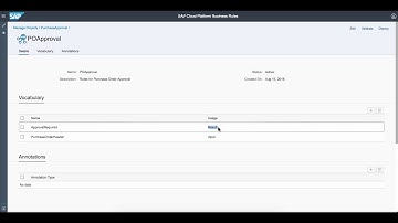 SAP Cloud Platform Business Rules Service - Purchase Approval