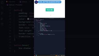 Premium Button Hover Effect Using CSS🔥| Modern Button Shadow Hover Effect (CSS)🔥 #shorts #html #css