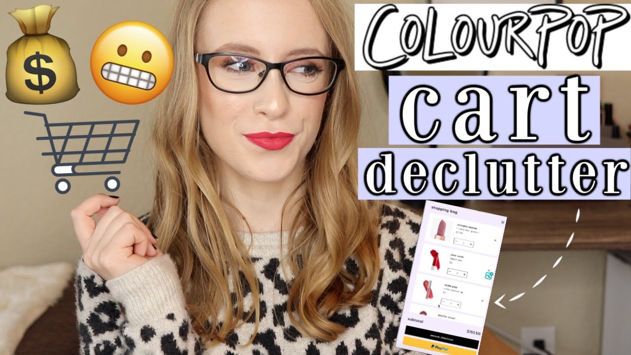 COLOURPOP CART DECLUTTER | reverse retail therapy - YouTube
