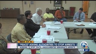 Group protests arrests