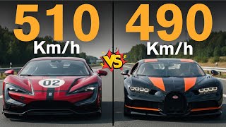 BYD Yangwang U9 Extreme vs. Bugatti Chiron Sport