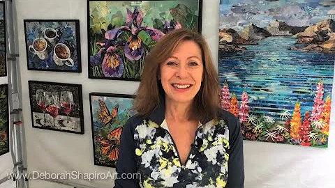 Collage Artist Deborah Shapiro Art Fest Booth Tour...