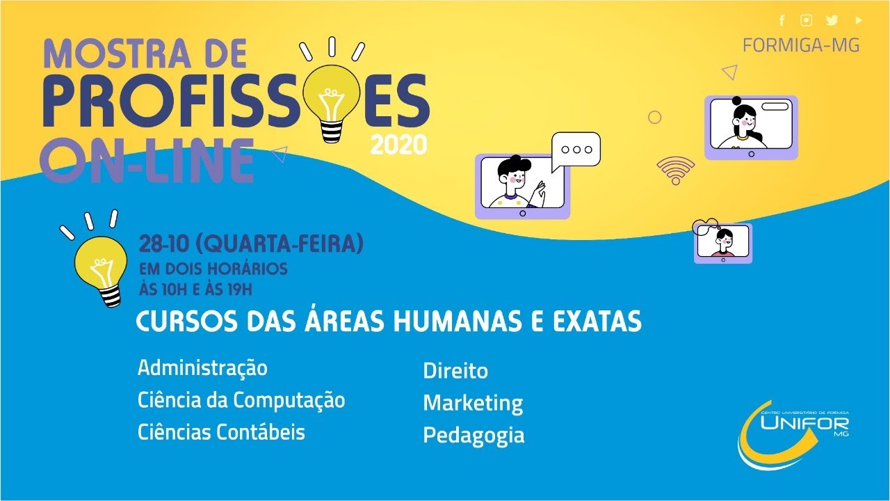 MOSTRA DE PROFISSÕES 2020 | CURSOS DA ÁREA DE HUMANAS - YouTube