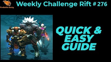 Diablo 3: NA Challenge Rift #276 - Quick & Easy Guide - Maps & Everything you need for a quick time!