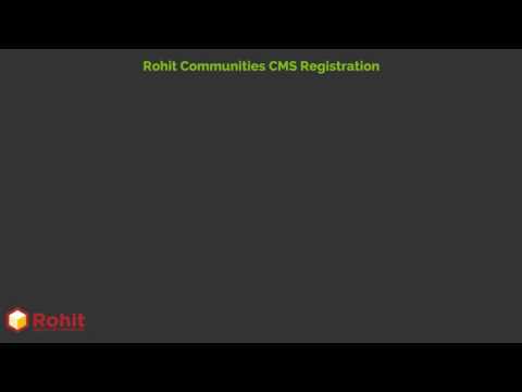 Rohit Communities CMS Registration