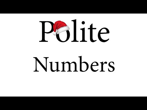 Polite Numbers