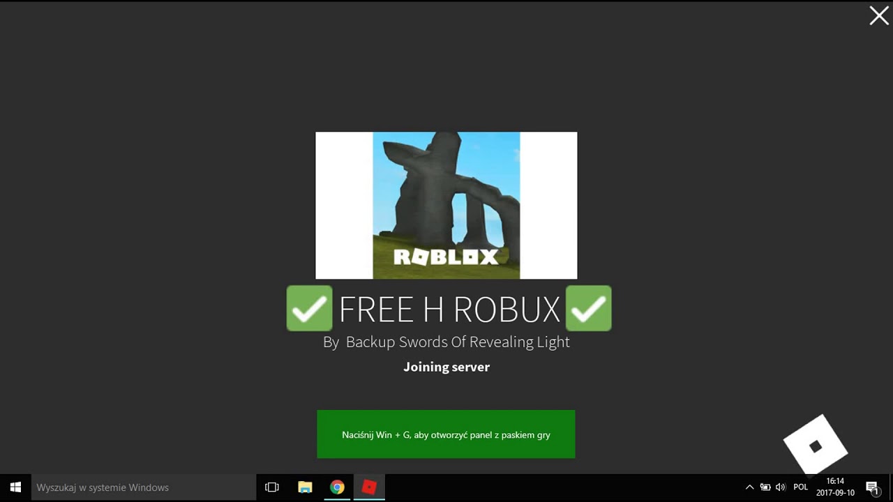 Playing Free H Robux In Roblox - 