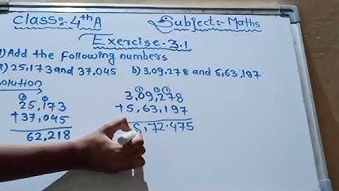 4 Class Mathematics|| Viva Education|| 3 Addition|| Exercise 3.1, Q - 1 and 2|| 👍