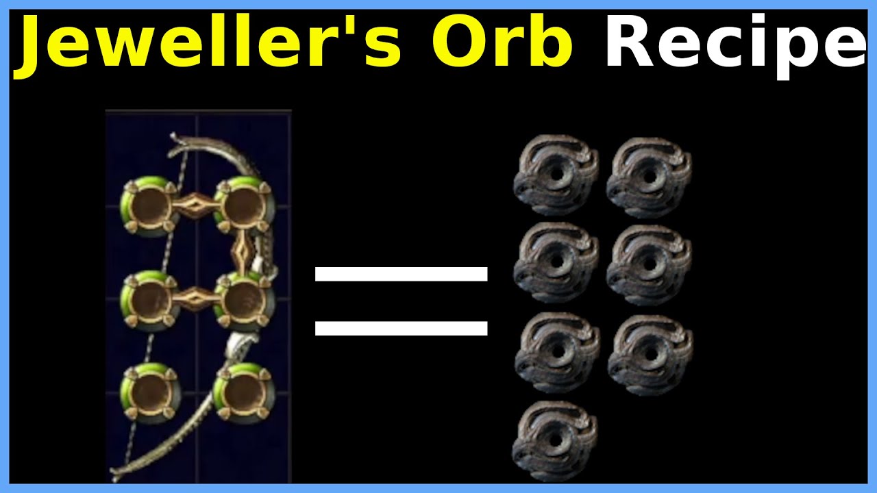 Jeweller's orbs vendor recipe explained [Pathofexile] 3.20 