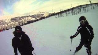 Matias GoPro offpist skiing Hemsedal