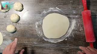 How to make flour tortilla or pita bread for burrito, taco, shawarma at home
