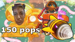 BTD6 Boss Rush Island 3 150pops with Chunky Funky Monkeys (Dreadbloon - Candy Falls)