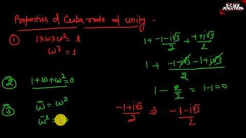 complex numbers part 11 #Cube roots of unity