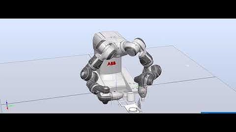 IRB 14000 ABB Yumi application simulation in RobotStudio