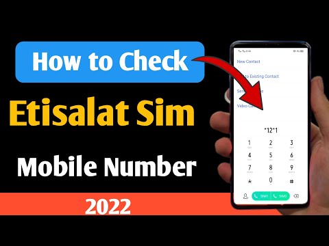 how to check etisalat sim number