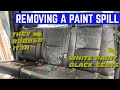 DISASTER DETAIL! Removing The MASSIVE Interior Paint Spill From My $3,500 Chevy Silverado