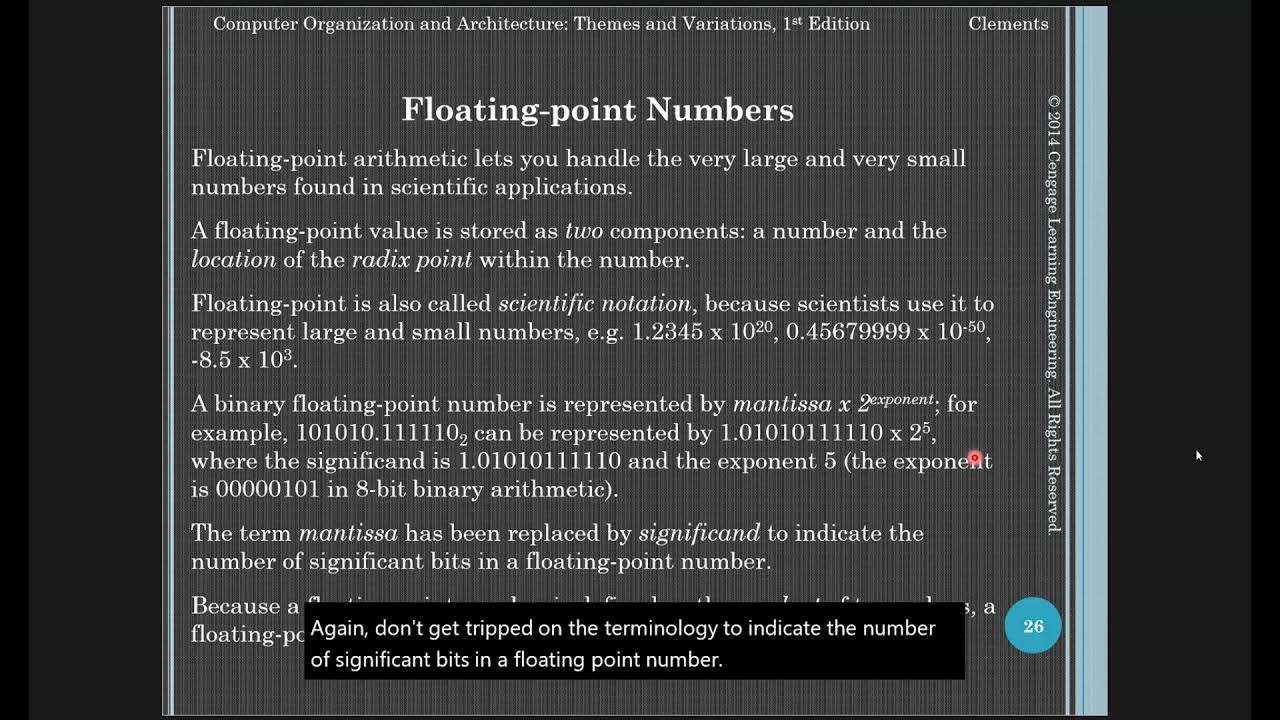 Computer Systems Architecture - Chapter 2 Lecture Part 3 - YouTube