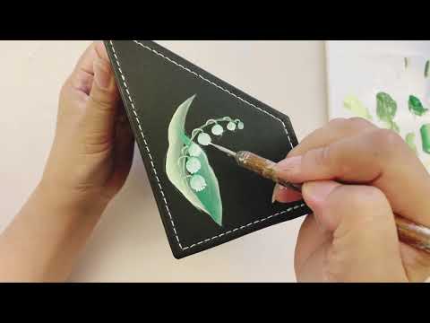 トールペイント】でちょこっとペイント！百均デスクラックにスズランを