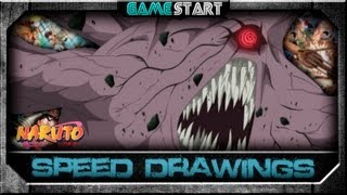 Desenhando - Juubi Bijuu De Dez-Caldas - Naruto