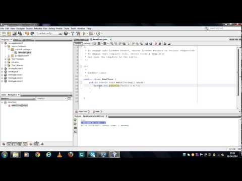 hoow to  run java program in netbeans