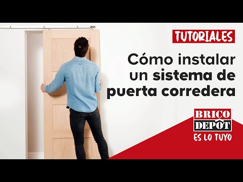 Video: Mecanismo para puerta corredera de interior. Instalación de una puerta corredera interior