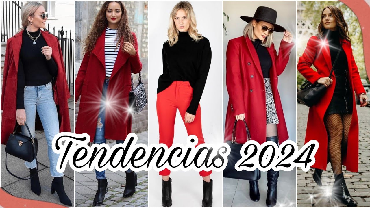 IDEAS PARA USAR JERSEY ROJO EN OTOÑO 💖✨IDEAS TO WEAR RED SWEATER IN FALL  2023 FASHION🎀👜 