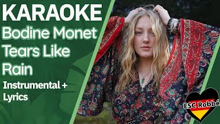 KARAOKE | Bodine Monet - Tears Like Rain | Instrumental + Lyrics Resimi