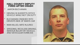 Hall County deputy fired after deadly crash