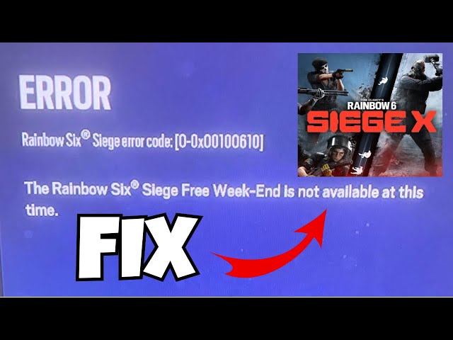 Fix: Rainbow Six Siege X Free Weekend Not Available on PS4