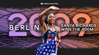 Sanya Richards-Ross 🇺🇸 competes in epic 400m final | World Athletics Championships Berlin 2009