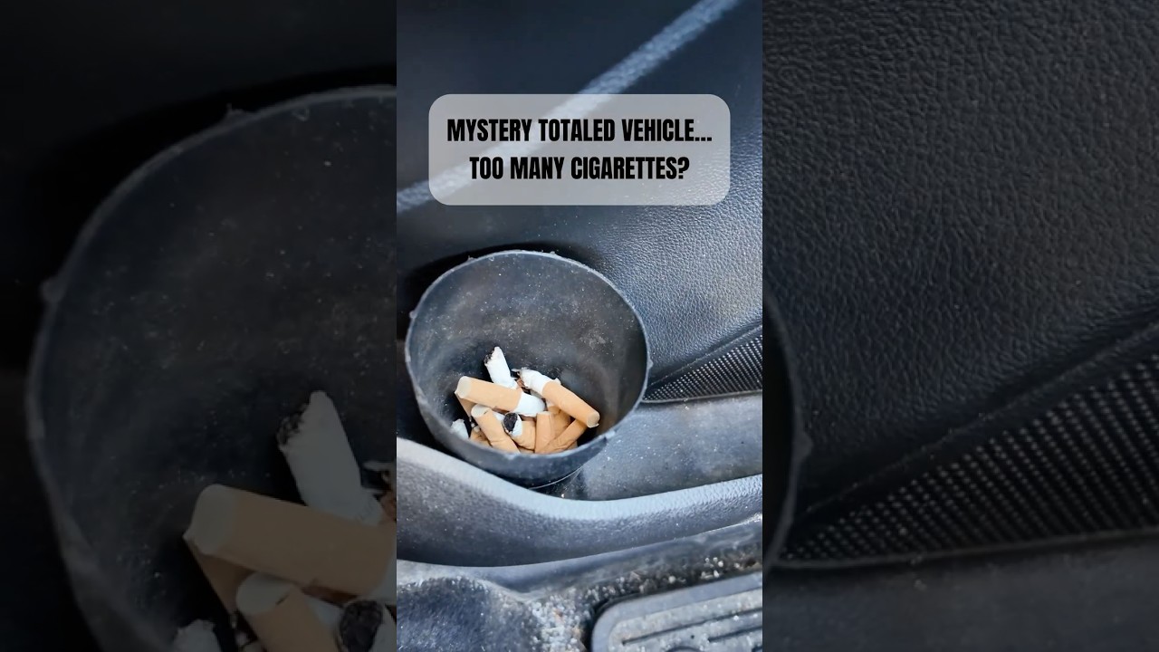 Mystery Totaled Vehicle...Too Many Cigarettes?