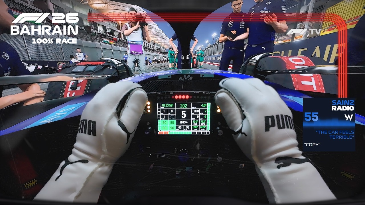 ULTRA REALISTIC F1 2026 - Carlos Sainz Williams FW48 Bahrain GP 100% Race