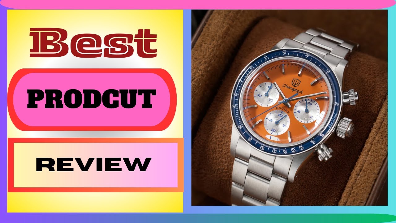 Watchdives WD6263 38.5mm Dive Watch VK63 Sweep Chronograph Sapphire Crystal  Bezel 100M