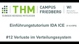 Einführungstutorium IDA ICE (4.8 SP2) - Verluste im Verteilungssystem (14 von 26)