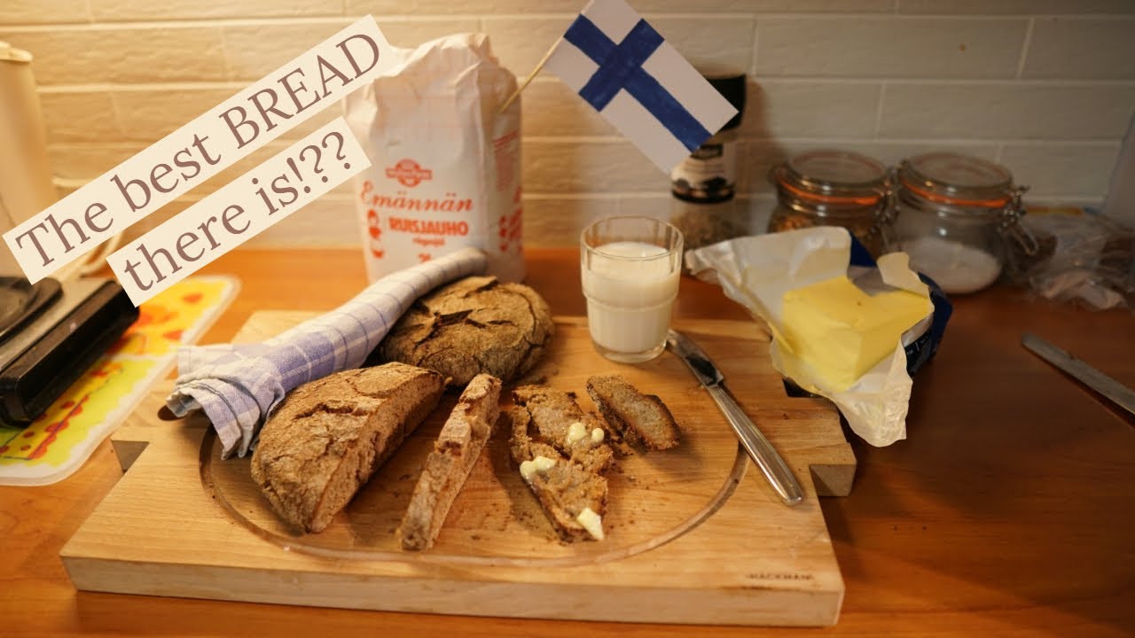 Baking traditional Finnish RYE BREAD (dark&sour) at home YouTube