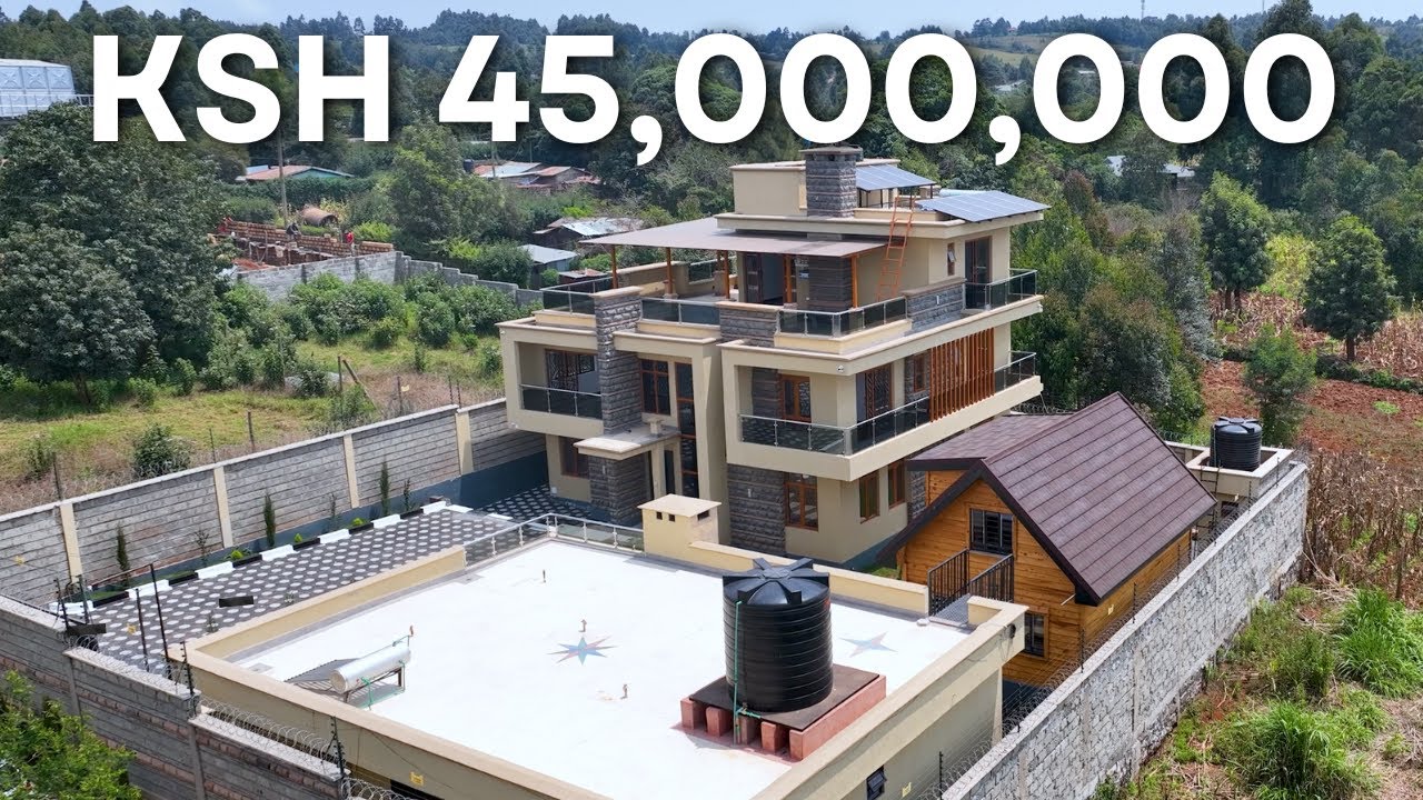 Inside Ksh.45,000,000 5Bedroom Property With A 2Bedroom Guest House & A Wooden Cabin in Kikuyu Kenya