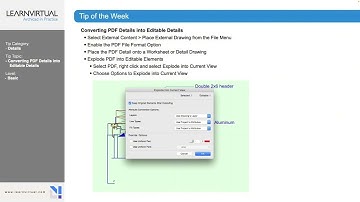 🛠️ Tip of the Week: Converting PDF Details into Editable Details in ArchiCAD!