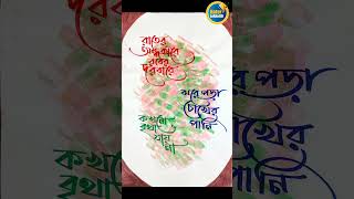 Bangla Calligraphy Writting. Beautiful Bangla Handwriting.
